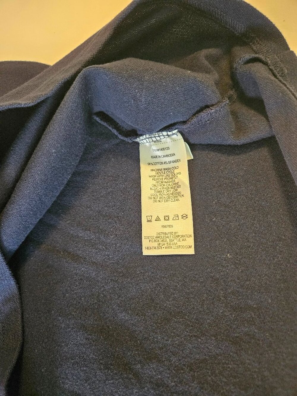 Nautica split neck Polo Dress Navy Blue - Picture 4 of 6